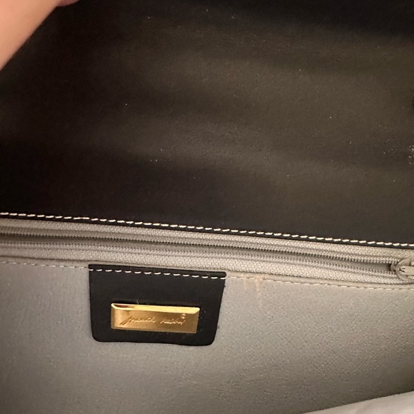 New vintage Judith Leiber large jaquered clutch fabric - Picture 10 of 12